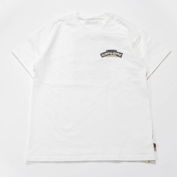 スラッピーサプライ ICE CREAM Tee Tシャツ メンズ ホワイト / フロント 正面 平置き