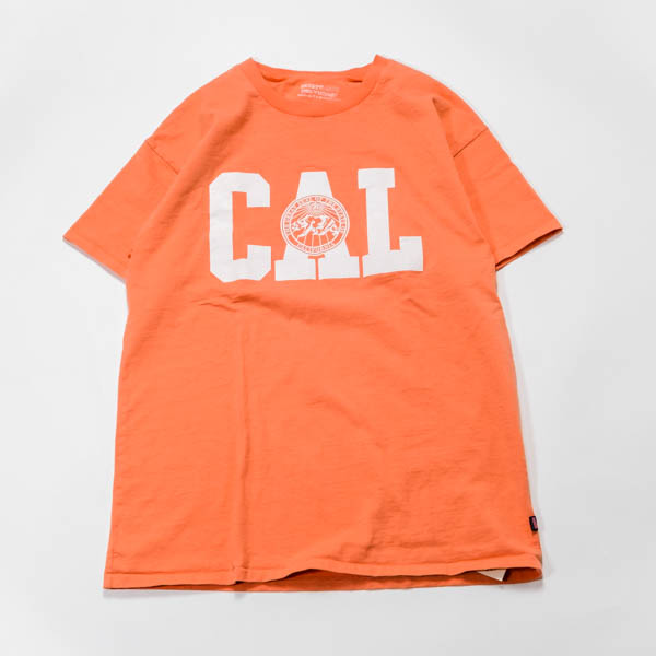 スラッピーサプライ CAL Tee サーフTシャツ メンズ オレンジ / フロント 正面 平置き