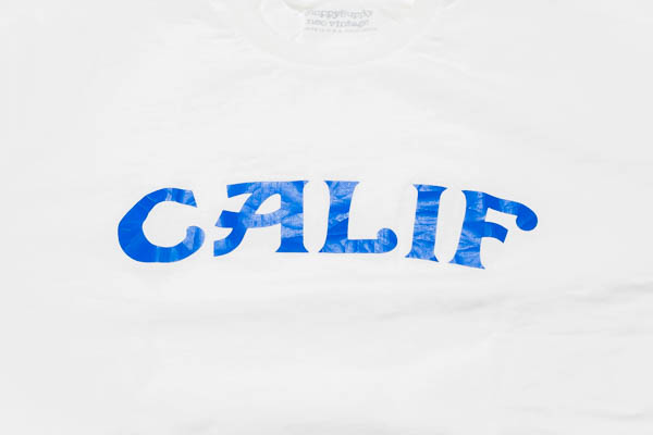 スラッピーサプライ CALIF Tee Tシャツ ホワイト / CALIFプリント アップ