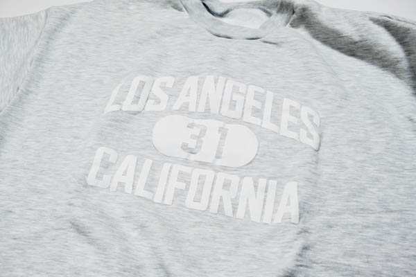 スラッピーサプライ LA31 クルーネックスウェット アッシュ / LOS ANGELES 31 CALIFORNIAプリント アップ