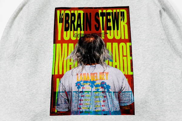 ゴッサムストア BRAIN STEW クルーネックスウェット / BRAIN STEWバックプリント アップ