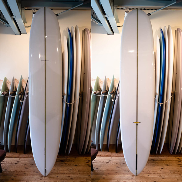 ドナルドタカヤマ ダブルエンダー 9'2" — デッキ面全体（HAWAIIAN PRO DESIGNS）