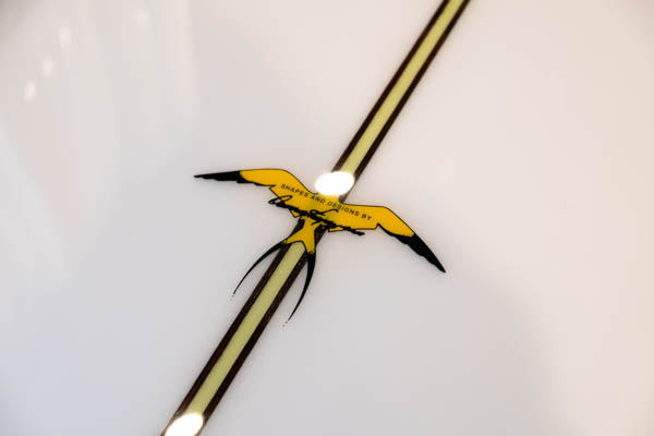 ドナルドタカヤマ ダブルエンダー 9'2" — サイドビュー