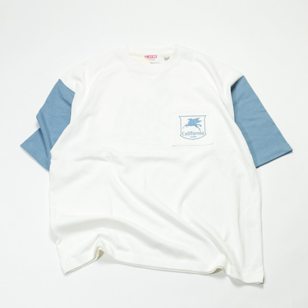 HUBS/ 袖カラーTee