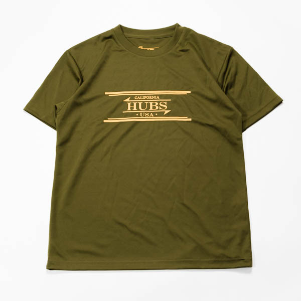 ハブス Sun Guard Tee ラッシュガード カーキ / 正面