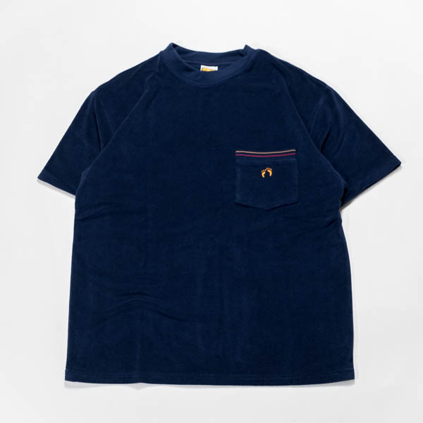 ハンテン パイルTシャツ ネイビー / 正面