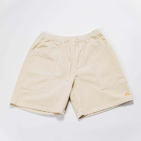 ハンテン コーデュロイショーツ オフホワイト / 正面