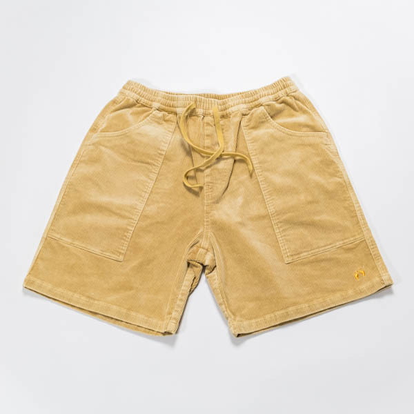 ハンテン コーデュロイショーツ ベージュ / 正面