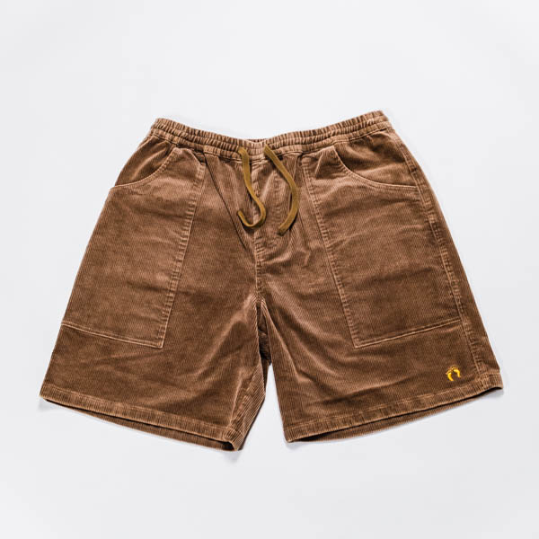 ハンテン コーデュロイショーツ ブラウン / 正面