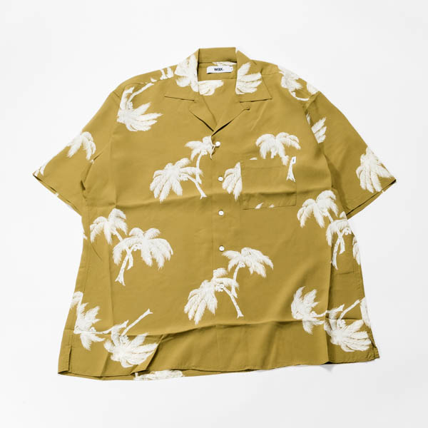 ワックス ALOHA Shirts アロハシャツ カーキ / 正面