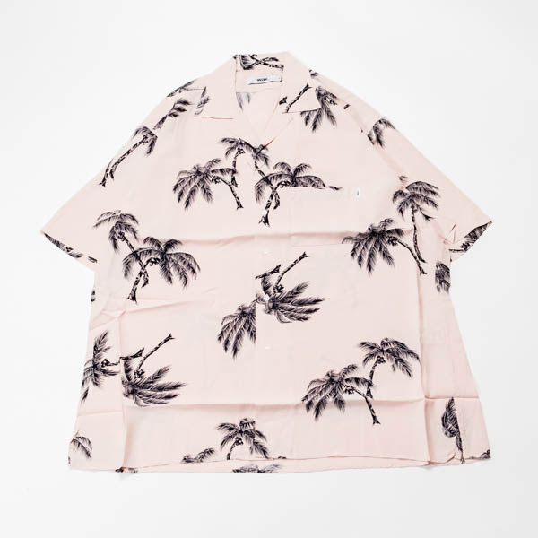 ワックス ALOHA Shirts アロハシャツ ピンク / 正面