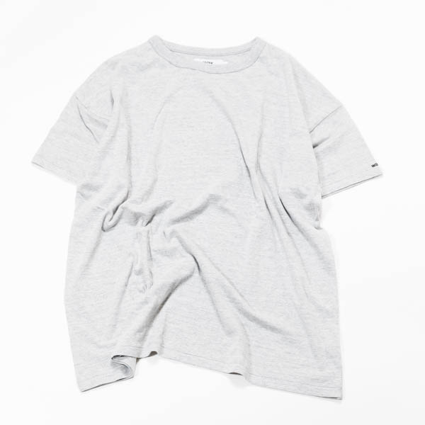 ワックス プレミアム クルーネックTシャツ グレー / 正面