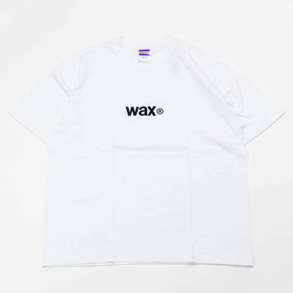 ワックス ワックス ステッチティー for GOAT ホワイト / 正面 waxロゴ刺繍
