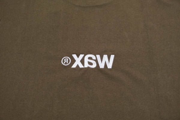 ワックス ワックス ステッチティー for GOAT モカ / 背面 反転ロゴ ディテール