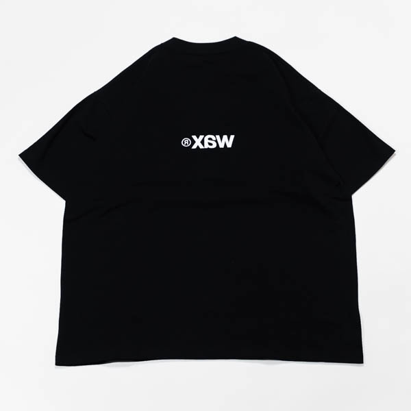 ワックス ワックス ステッチティー for GOAT ブラック / 背面 反転ロゴ