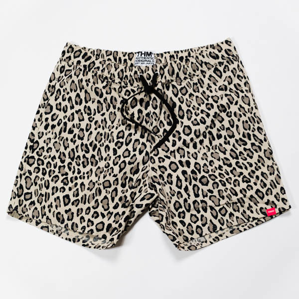 ザハードマン Leopard shorts ボードショーツ ナチュラル / 正面