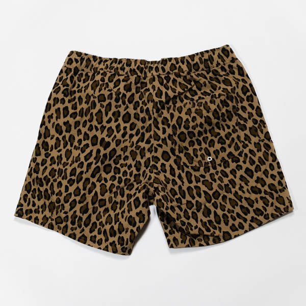 ザハードマン Leopard shorts ボードショーツ ブラウン / 背面