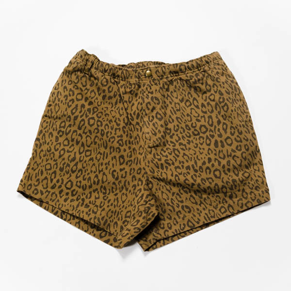 ワックス Leopard Shorts ショーツ ブラウン / 正面