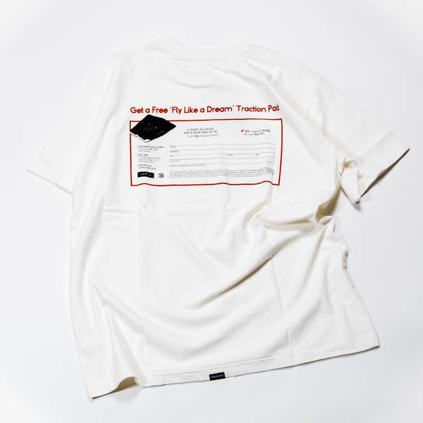 ターンミーオン GET A FREE TEE ホワイト / バックプリント サブスクリプション申込書風デザイン