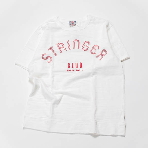 ワオ STRINGER CLUB Tee Tシャツ レッド/ホワイト / 正面
