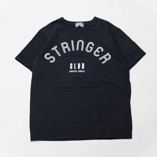 ワオ STRINGER CLUB Tee Tシャツ チャコール / 正面