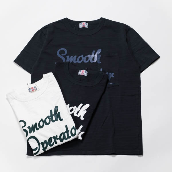 ワオ Smooth Operator Tee ポケットTシャツ 3色展開 / 平置き