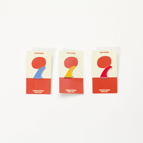 Compadres Co  Fin Enamel Pin