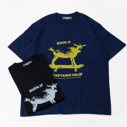 キャプテンズヘルム × ミッチ・アブシャー Tシャツ / CAPTAINS HELM × MITCH ABSHERE #SUCK IT GOAT ART TEE