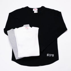 Hubs ハブス / Thermal  L/S 刺繍入りサーマルロンTee