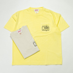 HUBS ハブス / プリント ポケット Tシャツ