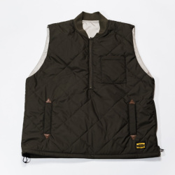 TURN ME ON ターン ミー オン / 中綿リバーシブルベスト（OLIVE/SAND）