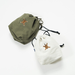 TURN ME ON ターン ミー オン / トラ刺繍巾着ポーチ