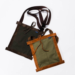 TURN ME ON ターン ミー オン / レザー/コットン ミニショルダーBAG