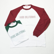 Hubs ハブス / ラグラン プリント L/S Tee