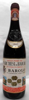 [1967] Barolo��Marchesi di Barolo�ۥХ������ڥޥ륱�������ǥ����Х������ۡ�750ml