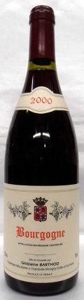 ��2000��Bourgogne Rouge/�֥르���˥塦�롼����(Ghislaine Barthod /�����졼�󡦥Х��)750ml