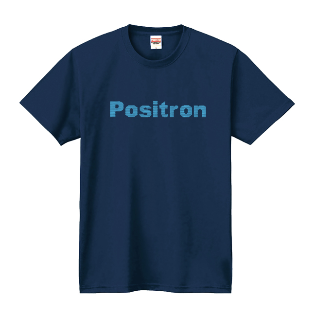 POSITRON(陽電子)Tシャツ[メトロブルー]