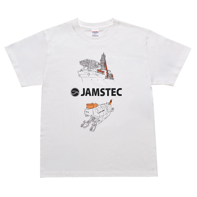 【JAMSTECグッズ】JAMSTECちきゅう＆しんかい6500　Tシャツ 130~XL ｜ ジャムステック（海洋研究開発機構）