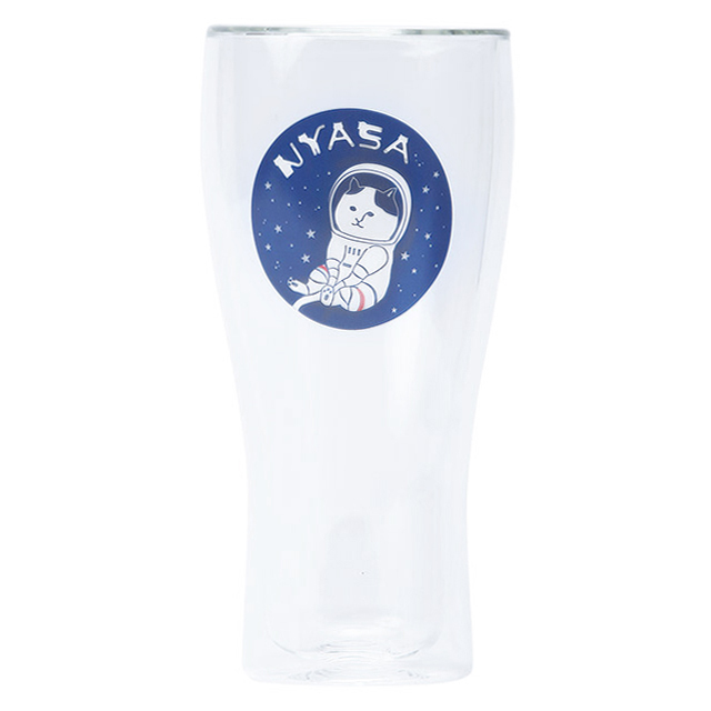 【NYASAグッズ】ダブルウォールビアグラス NYASA