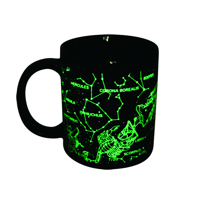 【宇宙グッズ】夜光星座マグカップ　暗室