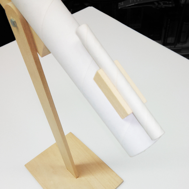 手作り望遠鏡　イメージ　後方