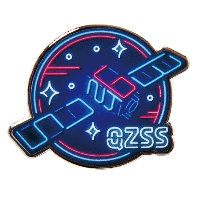 みちびき6号機(QZSS)ピンバッヂ
