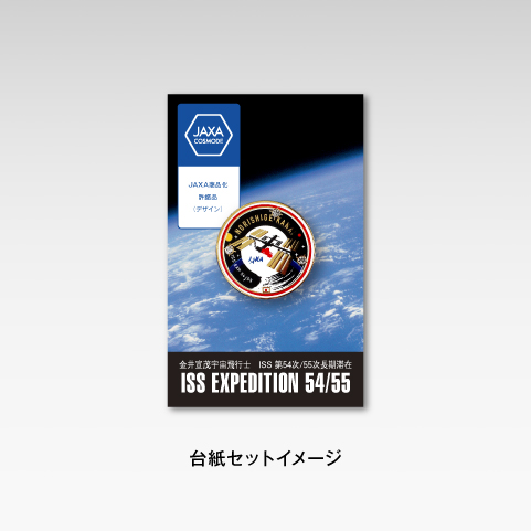 ピンバッヂ　金井宇宙飛行士　ISS54/55　PKG