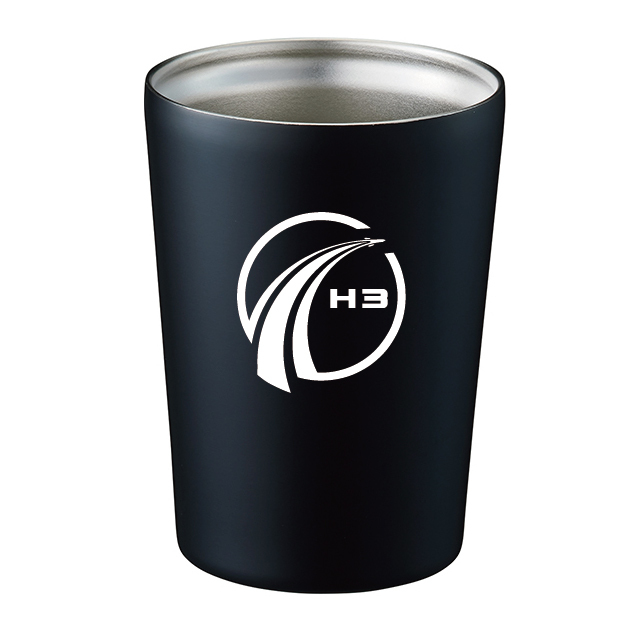 日本の宇宙開発グッズ】H3ロケットタンブラー[ブラック・シルバー]
