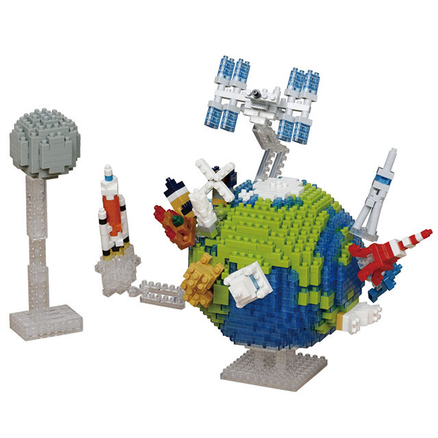 宇宙グッズ】ナノブロック（地球と月）