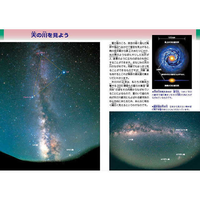 宇宙書籍】こども天体観測図鑑 新装版 天体定規付き