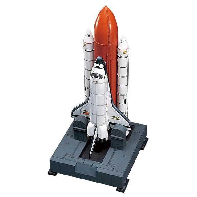 【宇宙模型】スペースシャトルプラモデルブースター付き