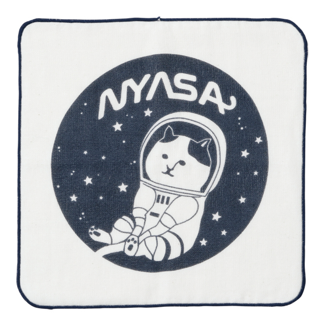 NYASAグッズ　SPACE NYASA　ガーゼパイルハンカチ