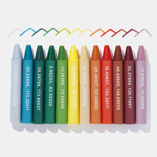 虹色クレヨン出品 からふる虹色アルファベットくれよん | からふるれっしゃ-colorful train-