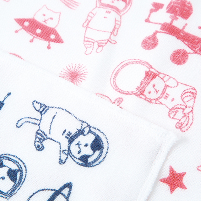NYASAグッズ】ふわふわガーゼハンカチセット 【宇宙のいろいろ